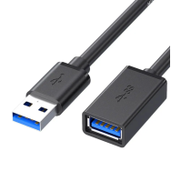 Rallonge Câble USB 3.0 Mâle vers Femelle 2m - Noir - MOB