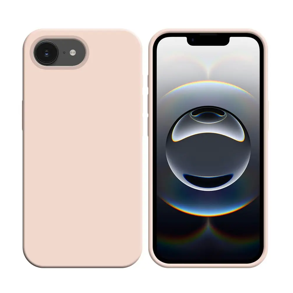 Coque Silicone Compatible pour Apple iPhone 16e/iPhone 17e Rose Gold - MOB