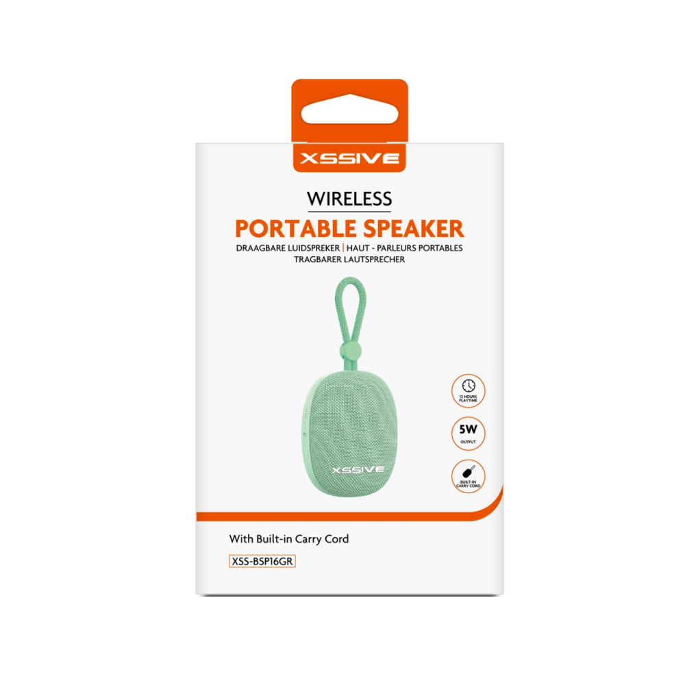 Enceinte Bluetooth Portable XSSIVE XSS-BSP16GR - Vert - LCDP