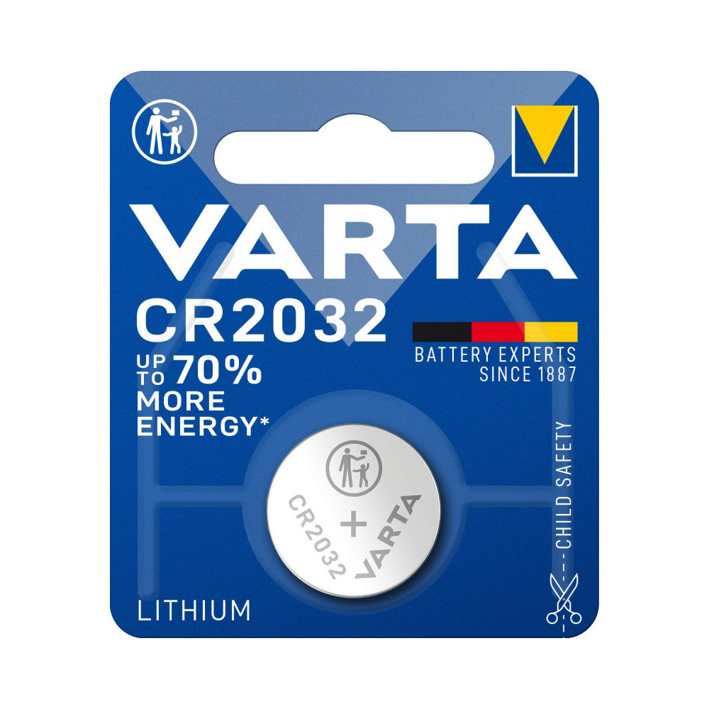 Pile plate Varta Lithium type CR2032 3V - 1FO