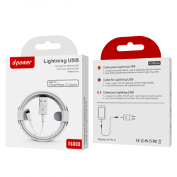 Câble 1M Lightning vers USB (D-Power - F6000) - MOB