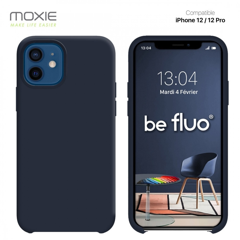 iPhone 12 / 12 Pro - Coque BEFLUO DARK BLUE iPhone 12 / 12 Pro - Coque BEFLUO DARK BLUE