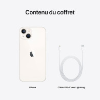 Apple iPhone 13 - 128Go Blanc (Reconditionné excellent état) - DIS