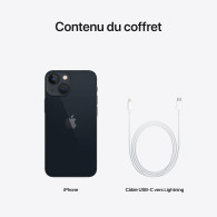 Apple iPhone 13 Mini - 128Go Noir (Reconditionné excellent état) - DIS